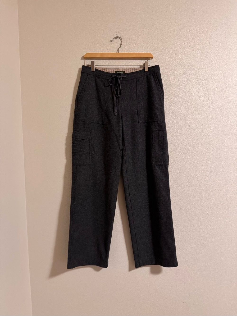 Eddie Bauer gray Cargo Drawstring Pants